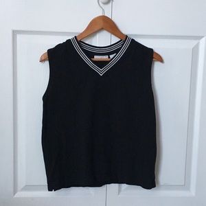 Back White and Cream Vest